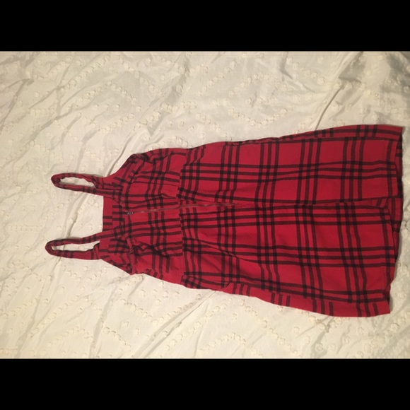 Red and black checkered dress. - Picture 2 of 3